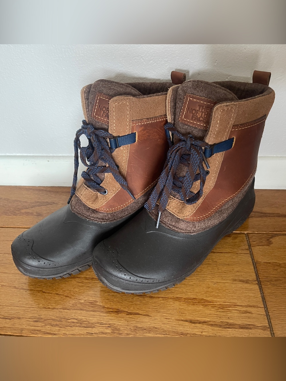 The North Face Brown and Tan Waterproof Lace-Up Women’s Boots